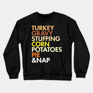 Thanksgiving Food, Helvetica Leftovers Crewneck Sweatshirt